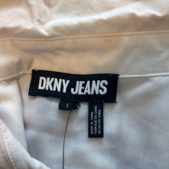 Dkny Pink and Blue Casual Button Down Shirt Relaxed Fit - Picture 7 of 8